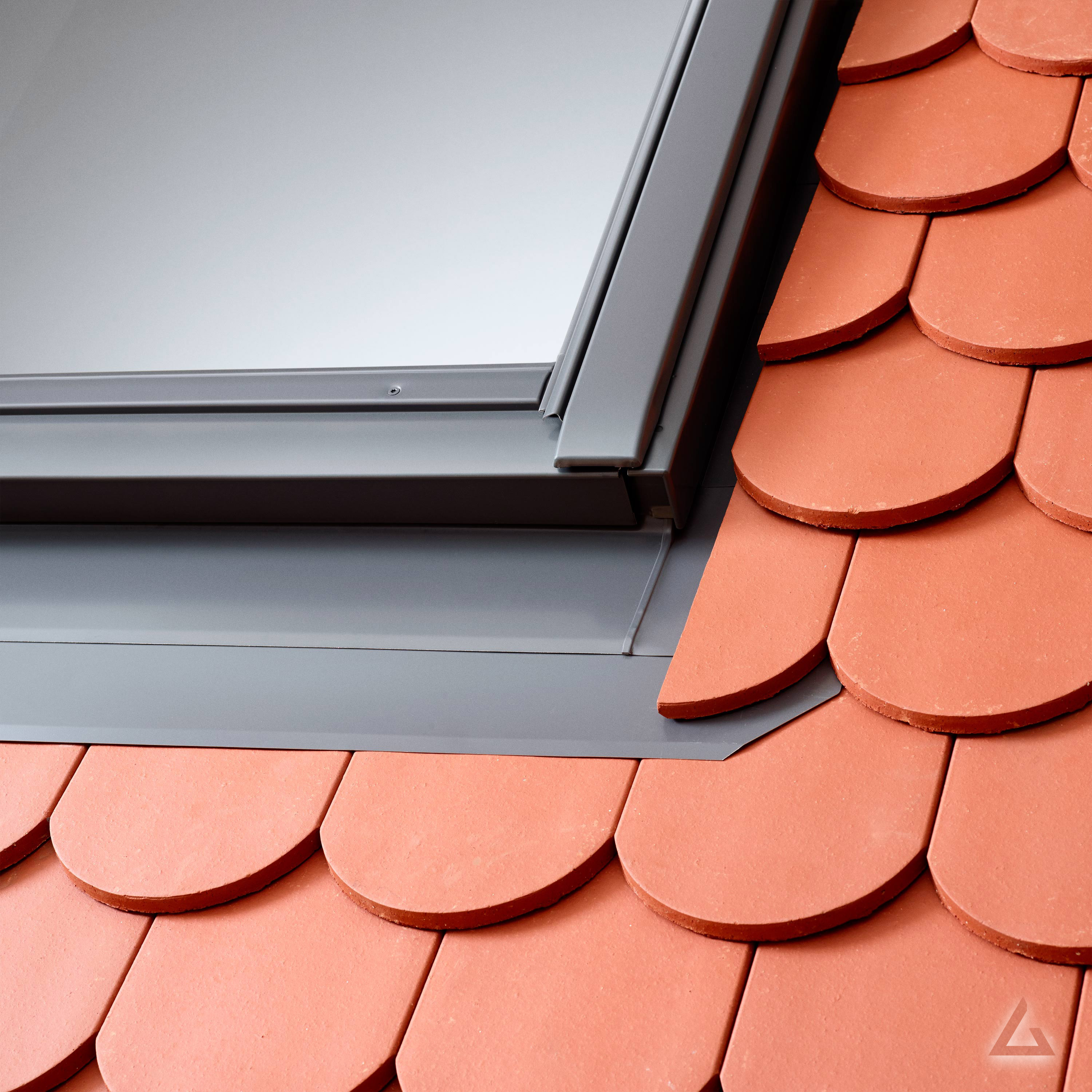 VELUX Eindeckrahmen EDB CK02 2000 Biberschwanz Doppeldeckung Alu