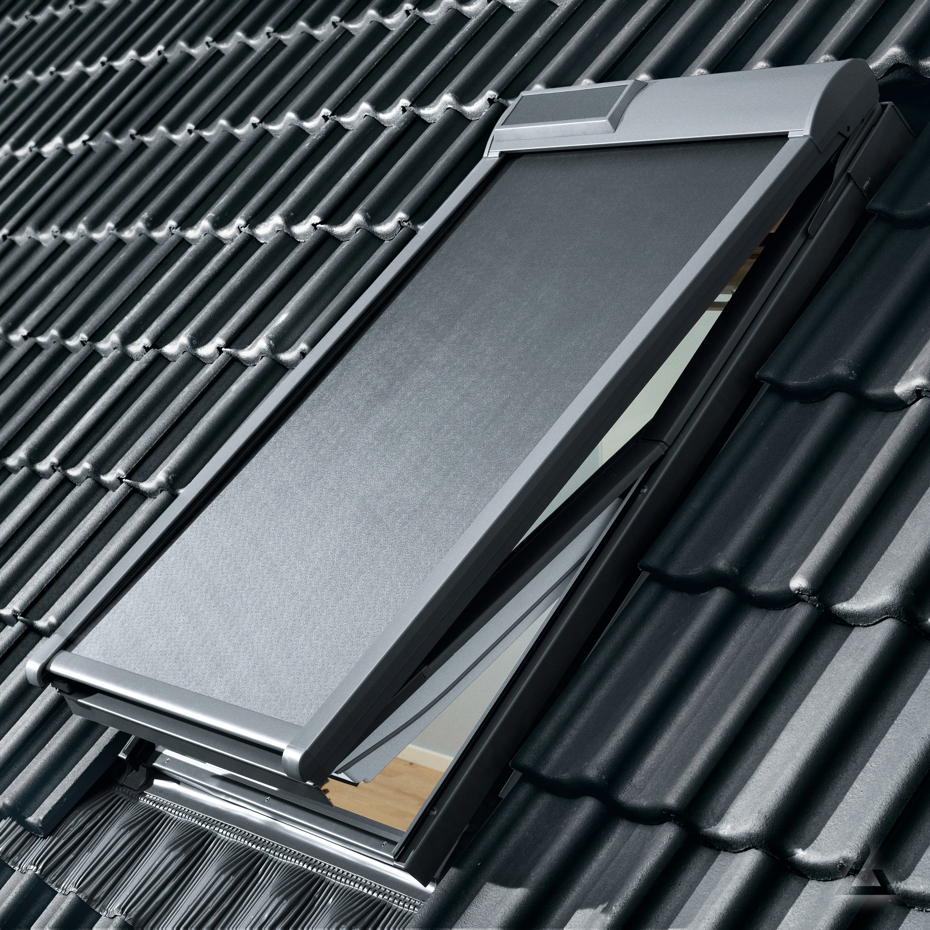 Velux Markise Solar Msl Sk08 5060 Uni Schwarz Gunstig Kaufen Bei Dachgewerk
