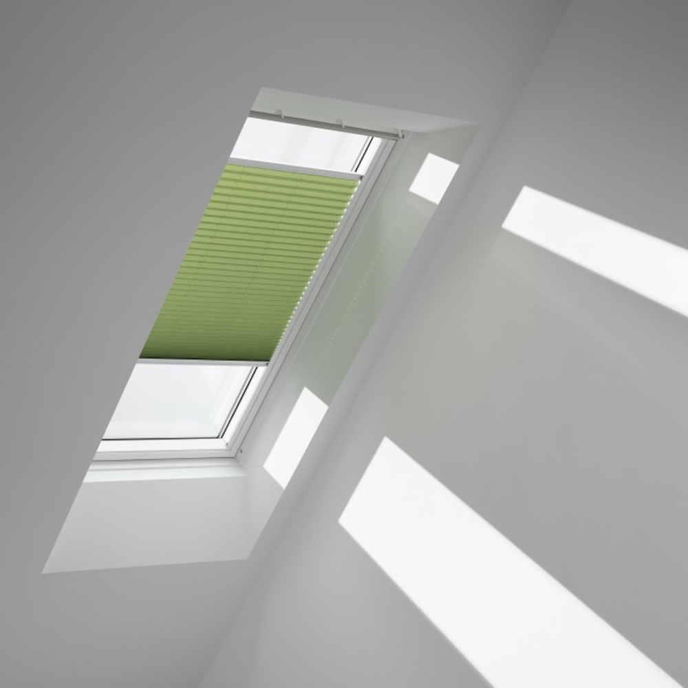 VELUX Plissee solar FSL SK08 1280S Moosgrün, Schiene alu günstig kaufen