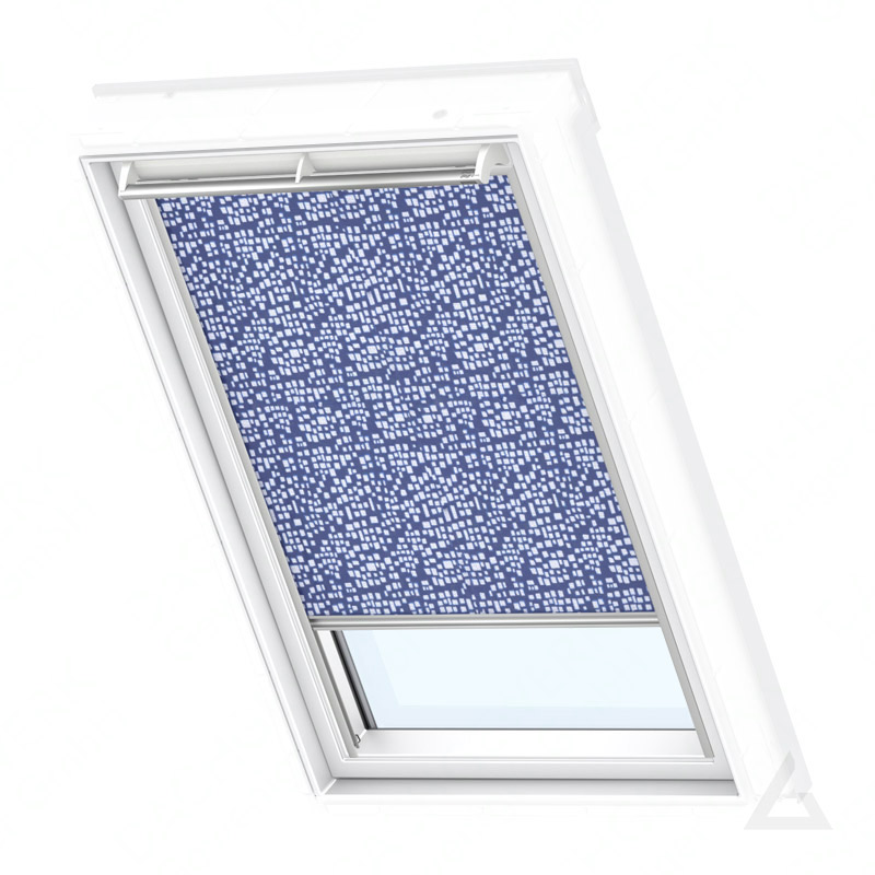 VELUX Rollo manuell RFL U08 4160S Dekor Blau/Weiß günstig ...