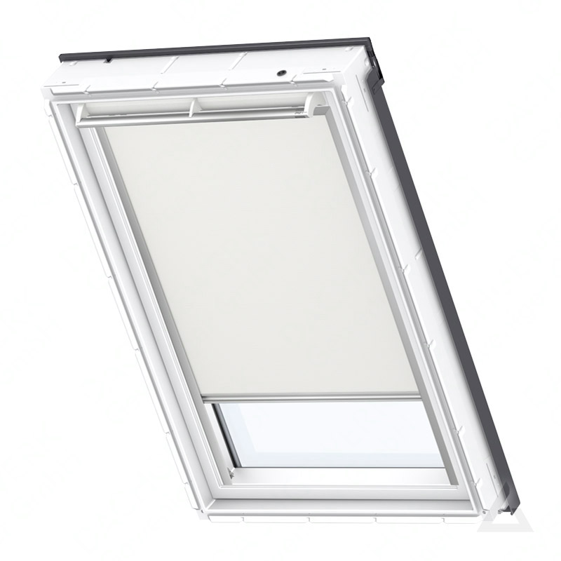 VELUX Verdunkelungs-Rollo manuell DG 085 1085S Hellbeige, Schiene alu  günstig kaufen bei DACHGEWERK