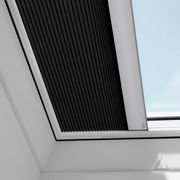 Wabenplissee FMK elektrisch für Flachdach Fenster